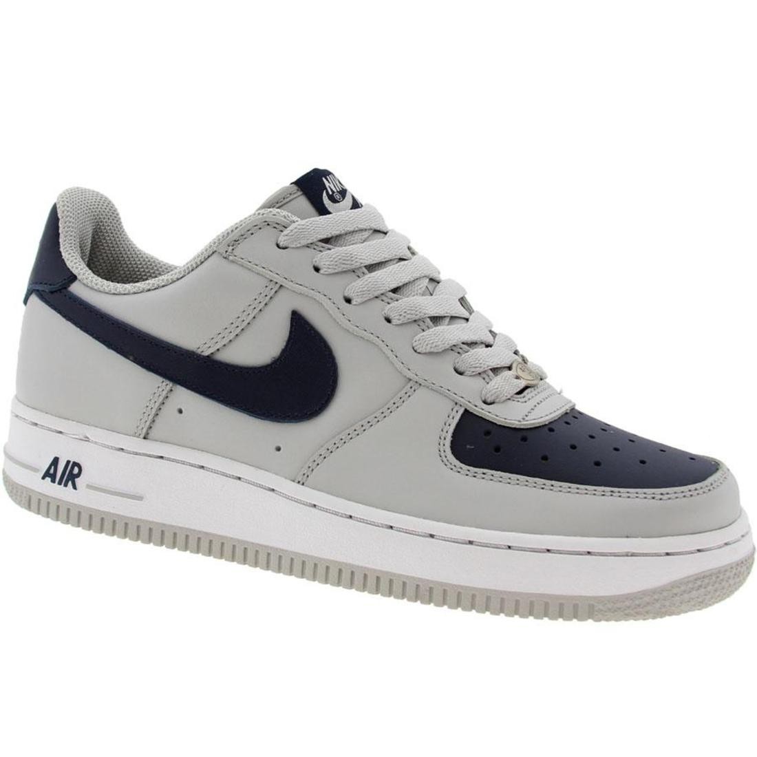 Nike Big Kids Air Force 1 Low (grey / navy)