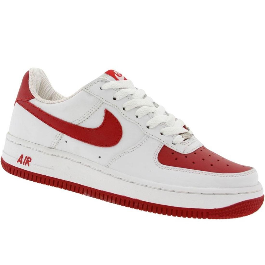Nike Air Force 1 Big Kids Low (white / red / red)