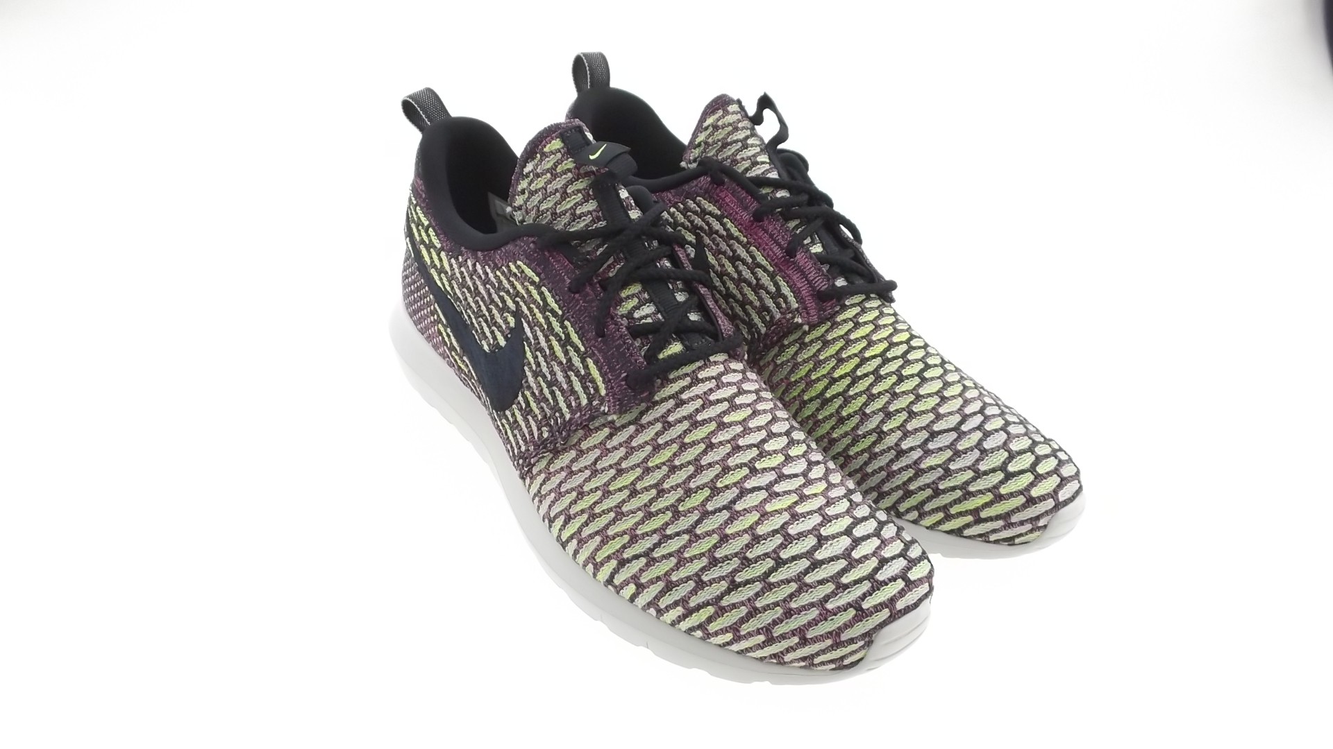 Nike Men Flyknit Roshe Run (neon / purple)