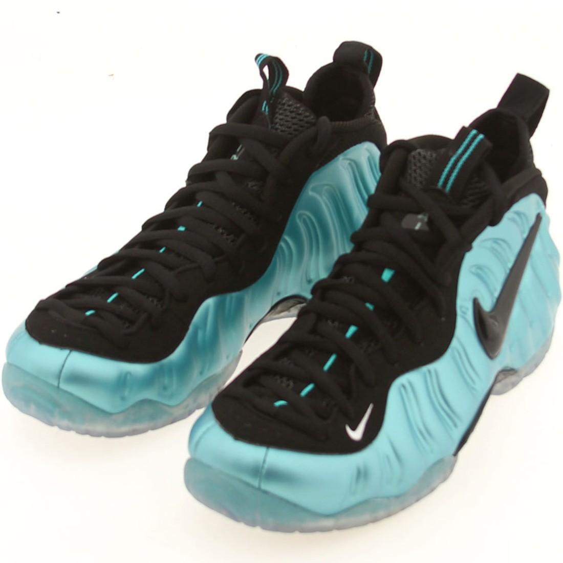 NIKE AIR FOAMPOSITE PRO ELECTRIC BLUE RETRO BLACK WHITE ONE SIZE 11.5