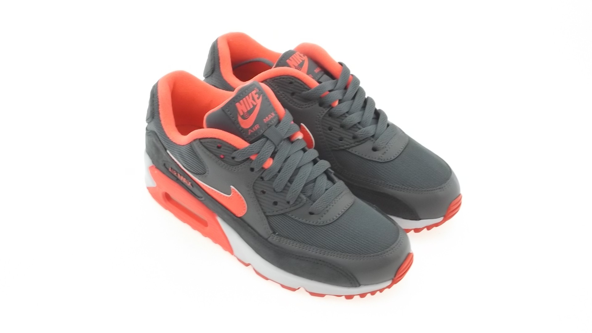 Nike Womens Air Max 90 Essential (dark grey / hyper punch)