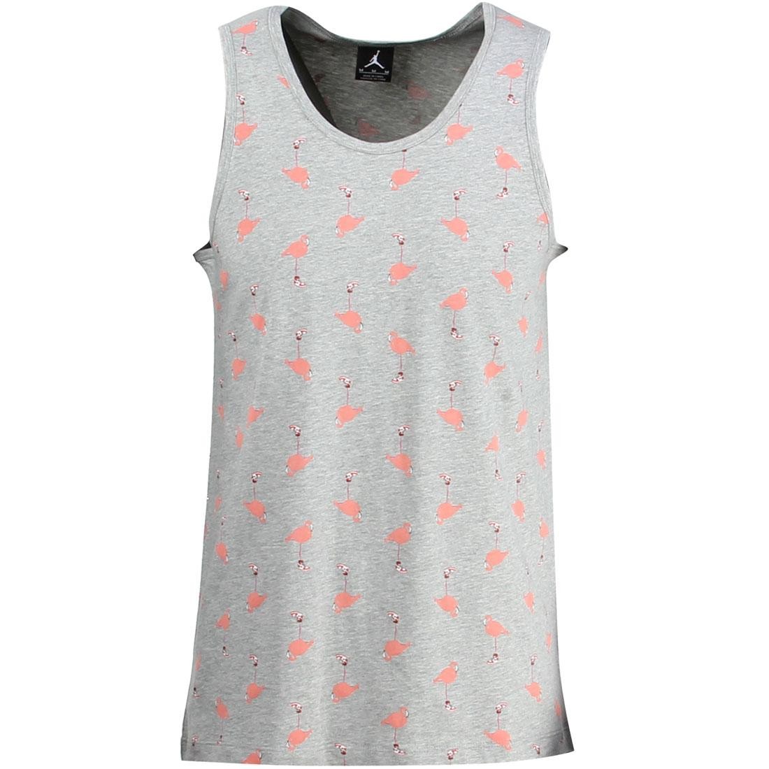 Jordan Men Flamingo Tank Top (gray / flamingo)