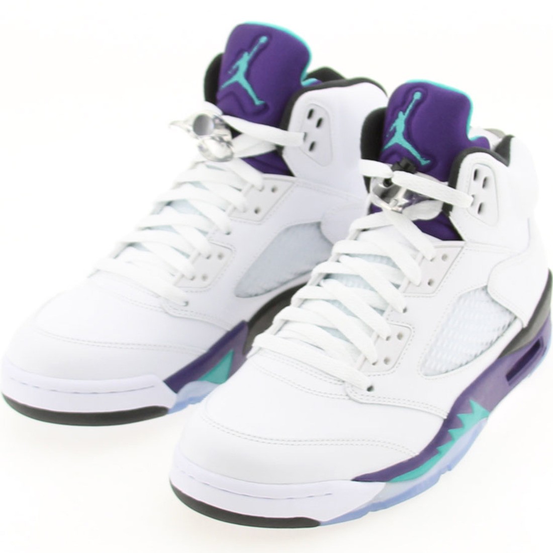 AIR JORDAN 5 V RETRO 2013 EMERALD GRAPE ICE BLK 136027-108 SIZE 8.0