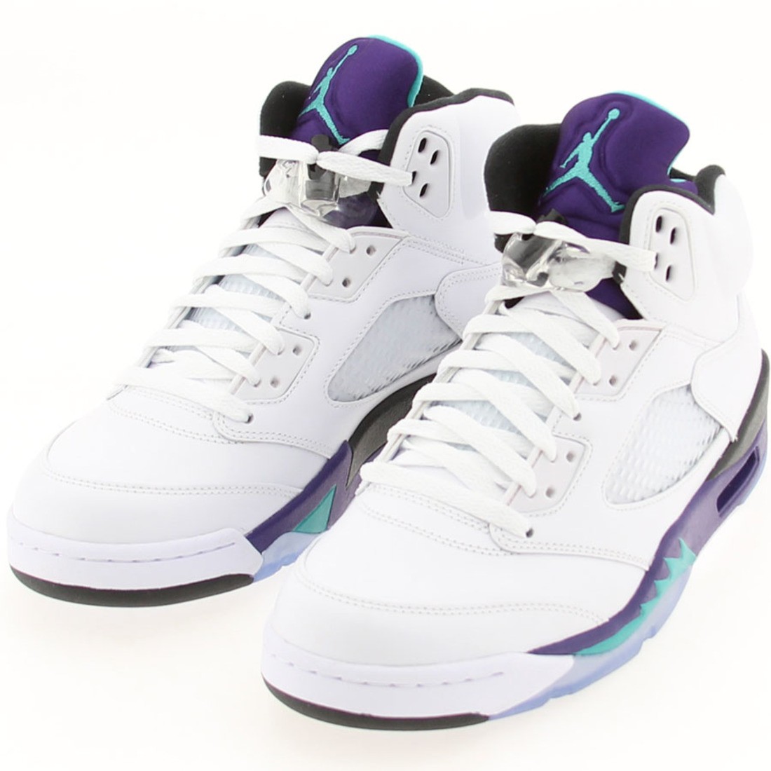 AIR JORDAN 5 V RETRO 2013 EMERALD GRAPE ICE BLK 136027-108 SIZE 8.5