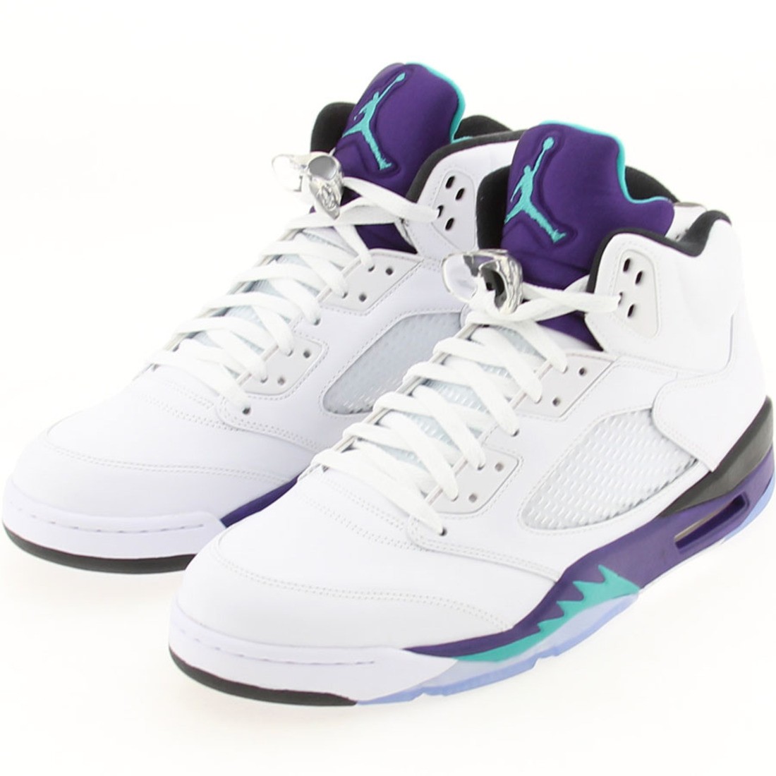 AIR JORDAN 5 V RETRO 2013 EMERALD GRAPE ICE BLK 136027-108 SIZE 12.0