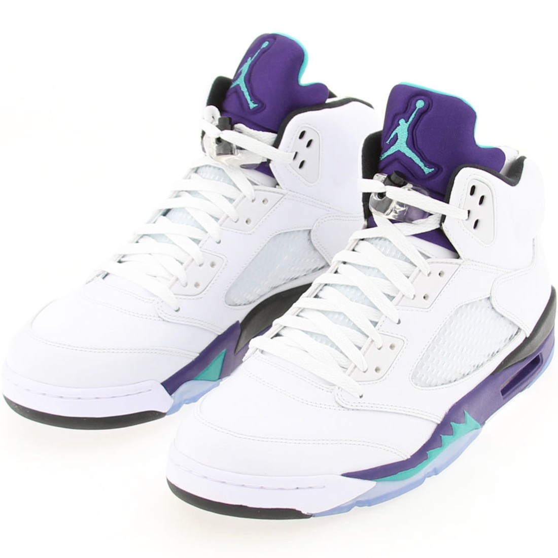 AIR JORDAN 5 V RETRO 2013 EMERALD GRAPE ICE BLK 136027-108 SIZE 12.0