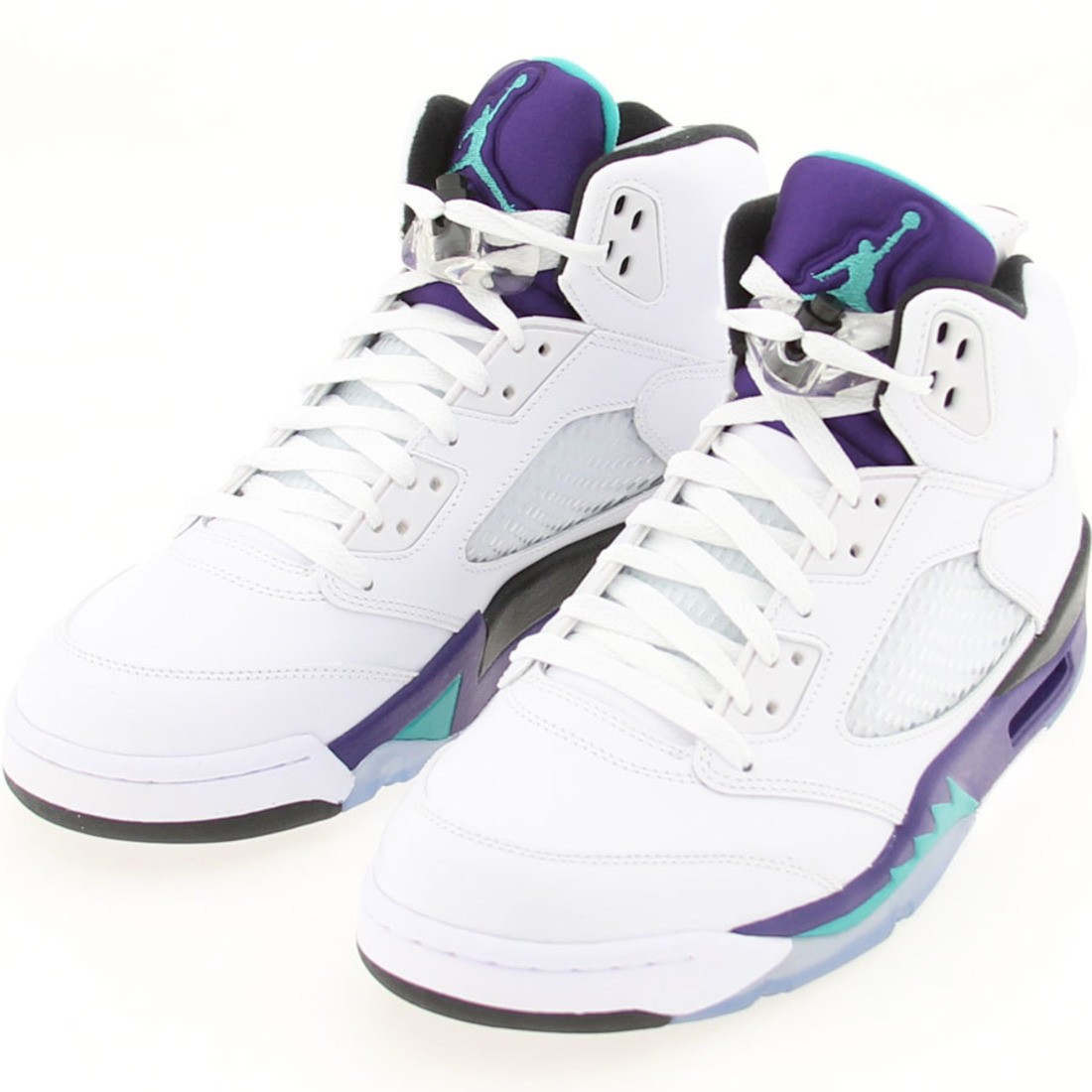 AIR JORDAN 5 V RETRO 2013 EMERALD GRAPE ICE BLK 136027-108 SIZE 9.0
