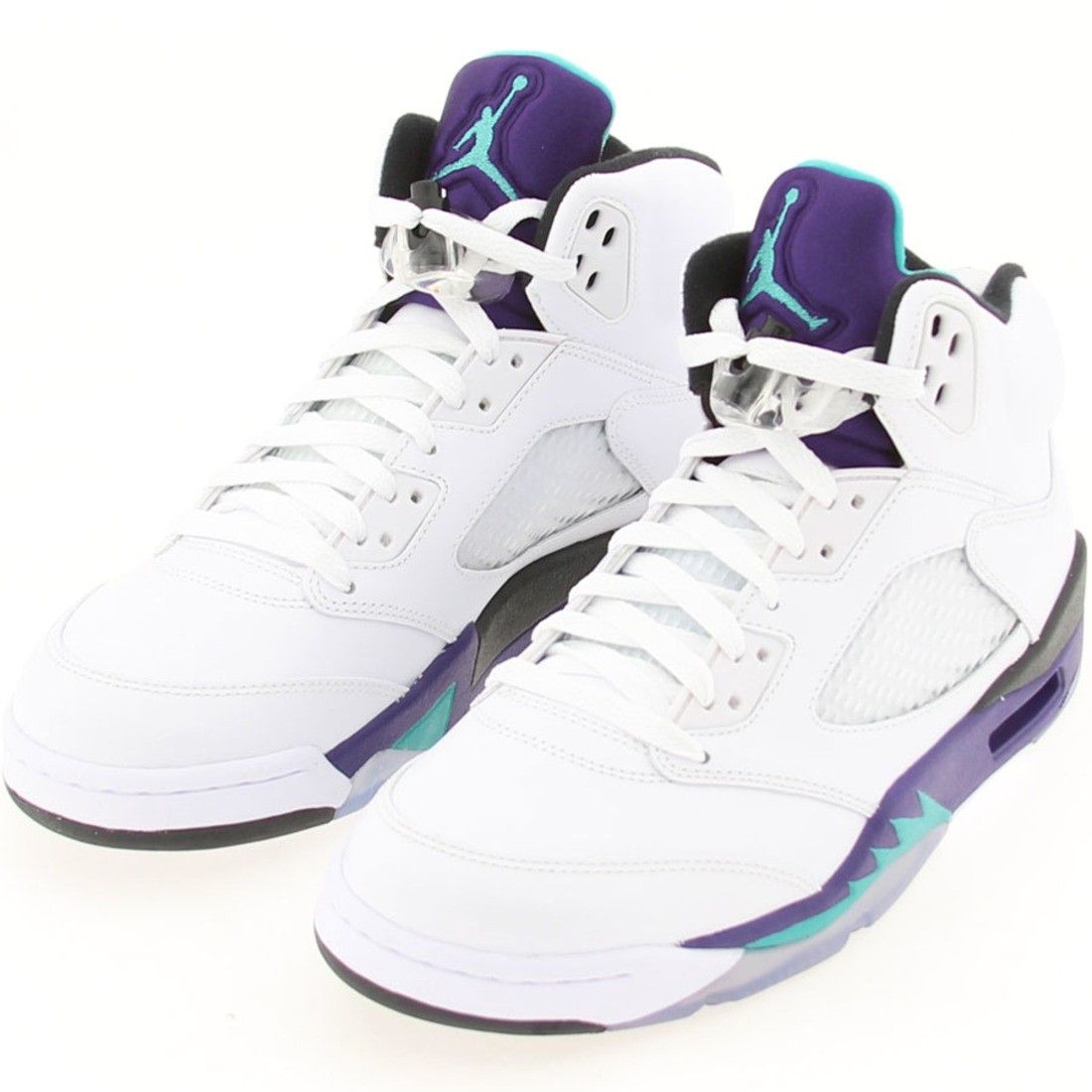 AIR JORDAN 5 V RETRO 2013 EMERALD GRAPE ICE BLK 136027-108 SIZE 8.5