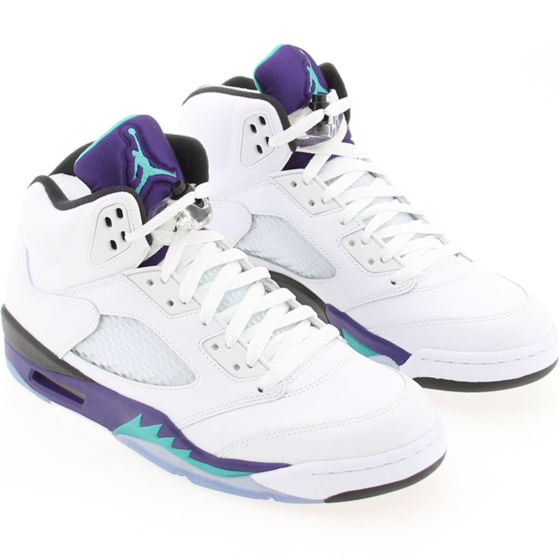 AIR JORDAN 5 V RETRO 2013 EMERALD GRAPE ICE BLK 136027-108 SIZE 8.5