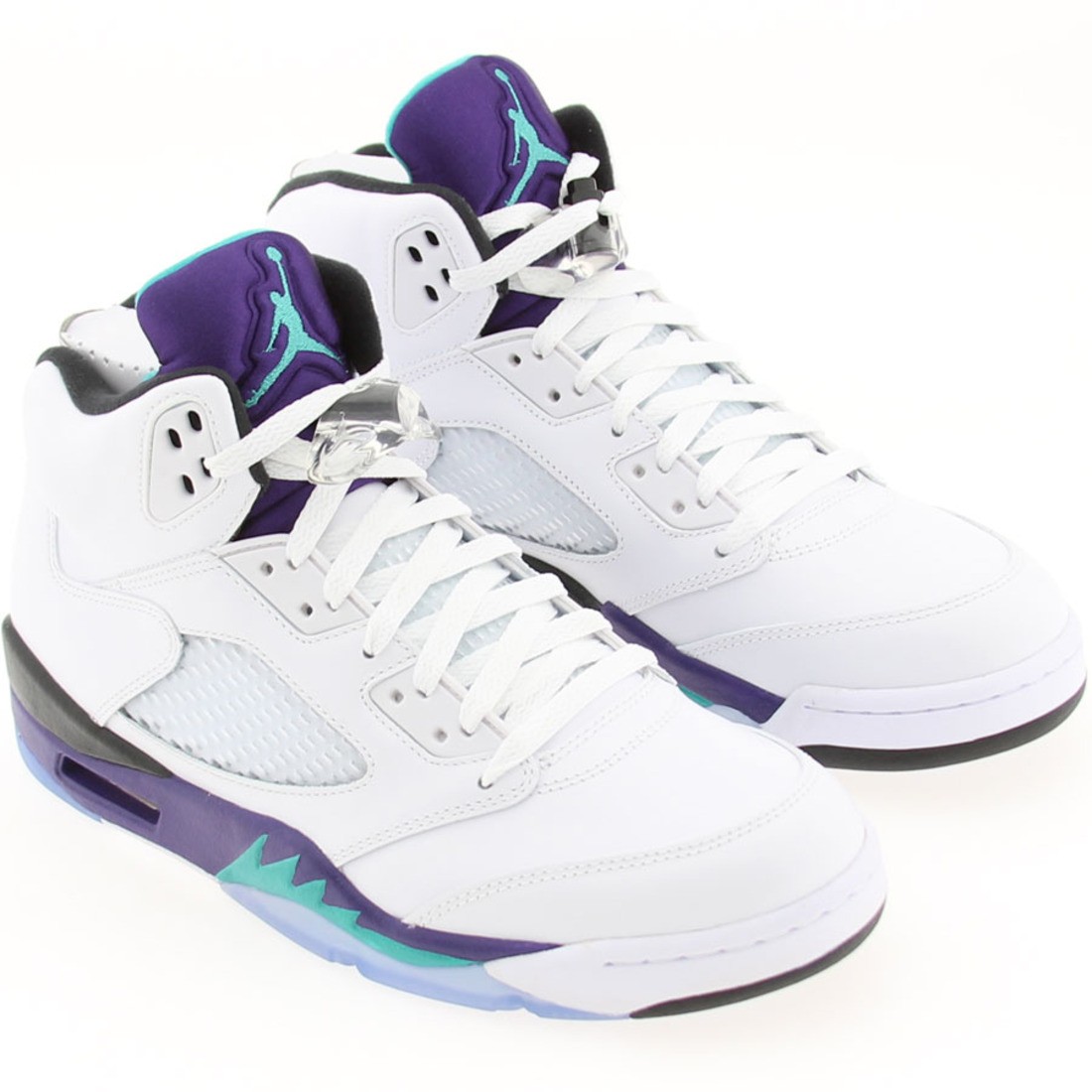 AIR JORDAN 5 V RETRO 2013 EMERALD GRAPE ICE BLK 136027-108 SIZE 9.0