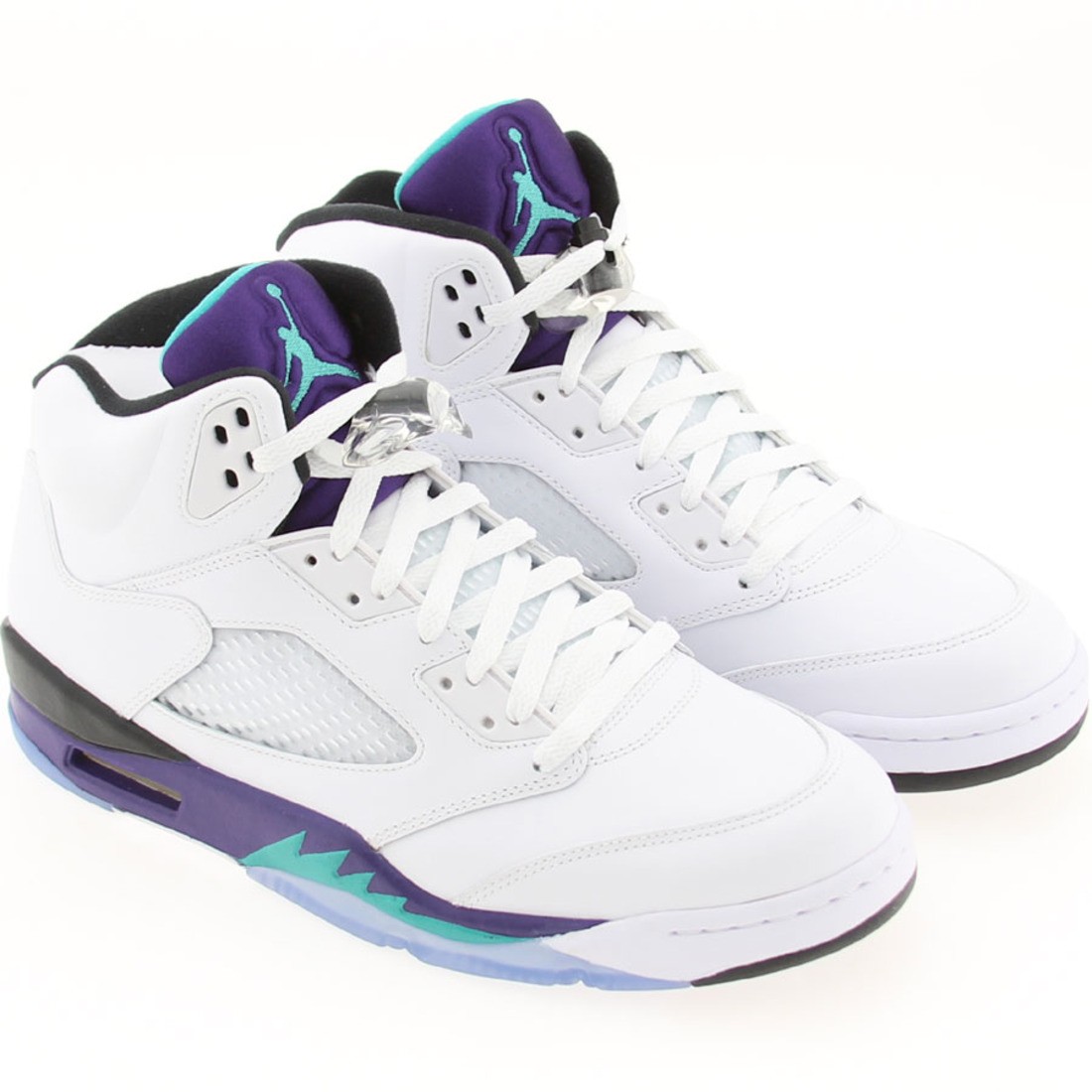 AIR JORDAN 5 V RETRO 2013 EMERALD GRAPE ICE BLK 136027-108 SIZE 10.5