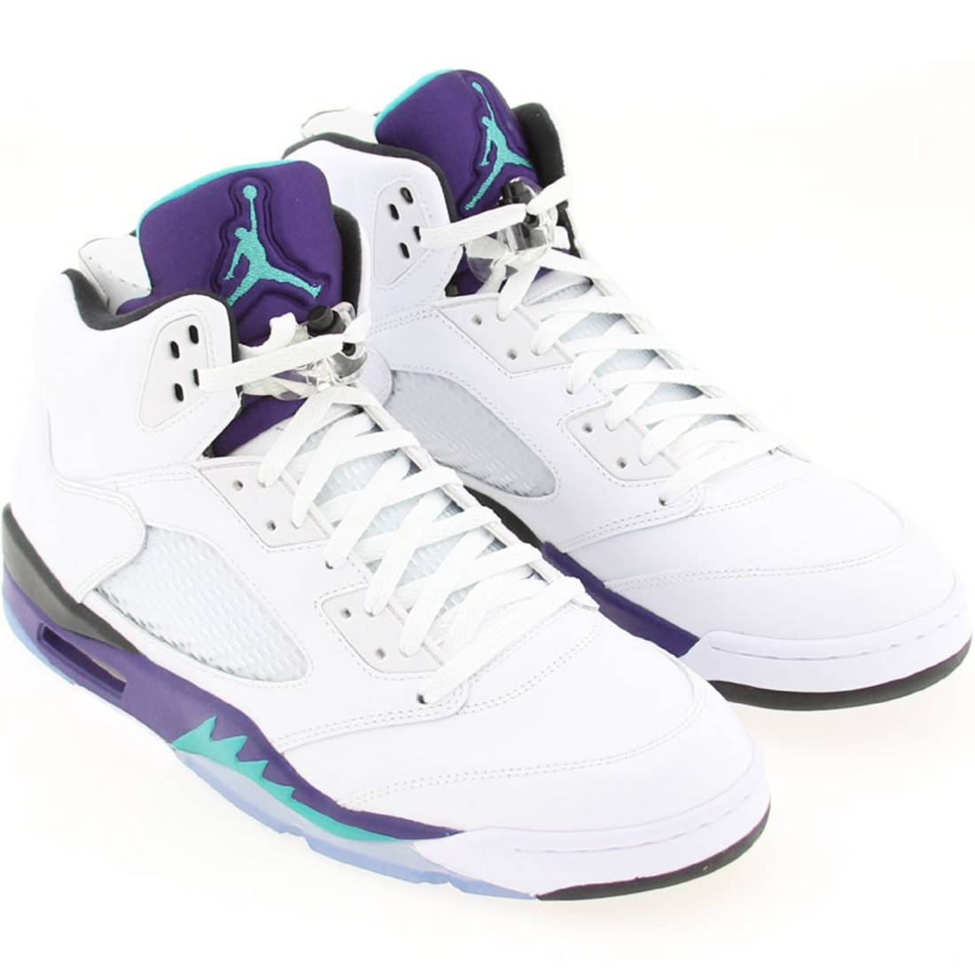 AIR JORDAN 5 V RETRO 2013 EMERALD GRAPE ICE BLK 136027-108 SIZE 13.0