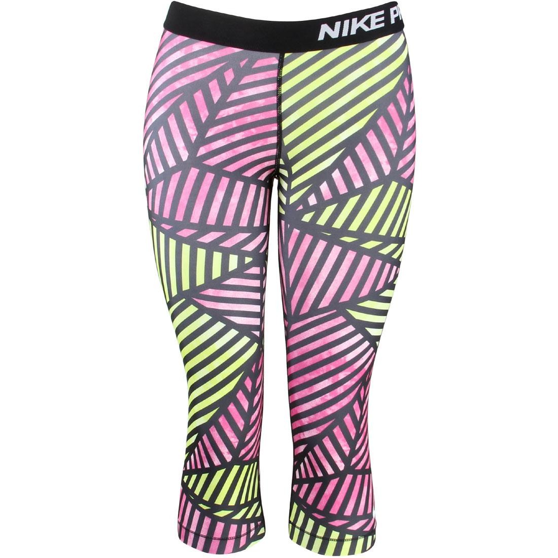 Nike Women Pro Web Capri (black / pink / neon)