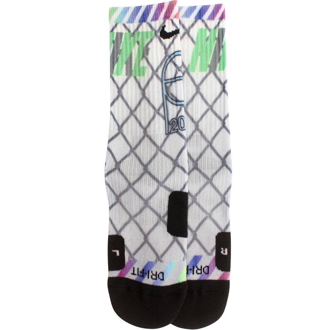 Nike Elite Basketball NYV Crew Socks (black / white / multi)