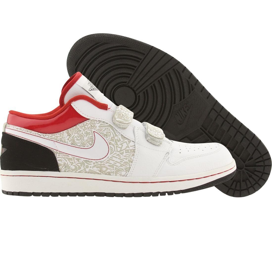 Nike Air Jordan Men 1 Velcro (white / varsity red / black)