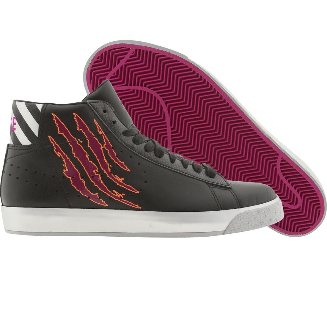 Nike Blazer Mid Premium - Godzilla (black / black / metallic silver / red plum)