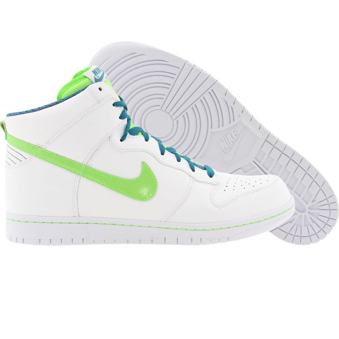 Nike Dunk High Premium (white / electric green / bluegrass)