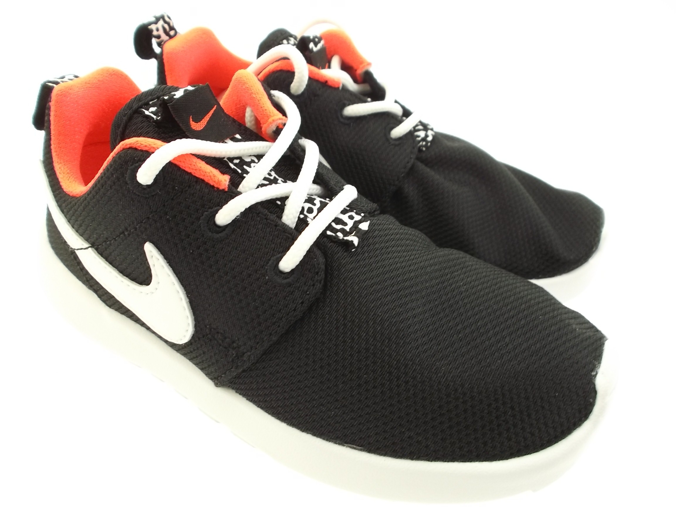 Nike Toddlers Roshe Run PS TD (black / white / hyper punch)