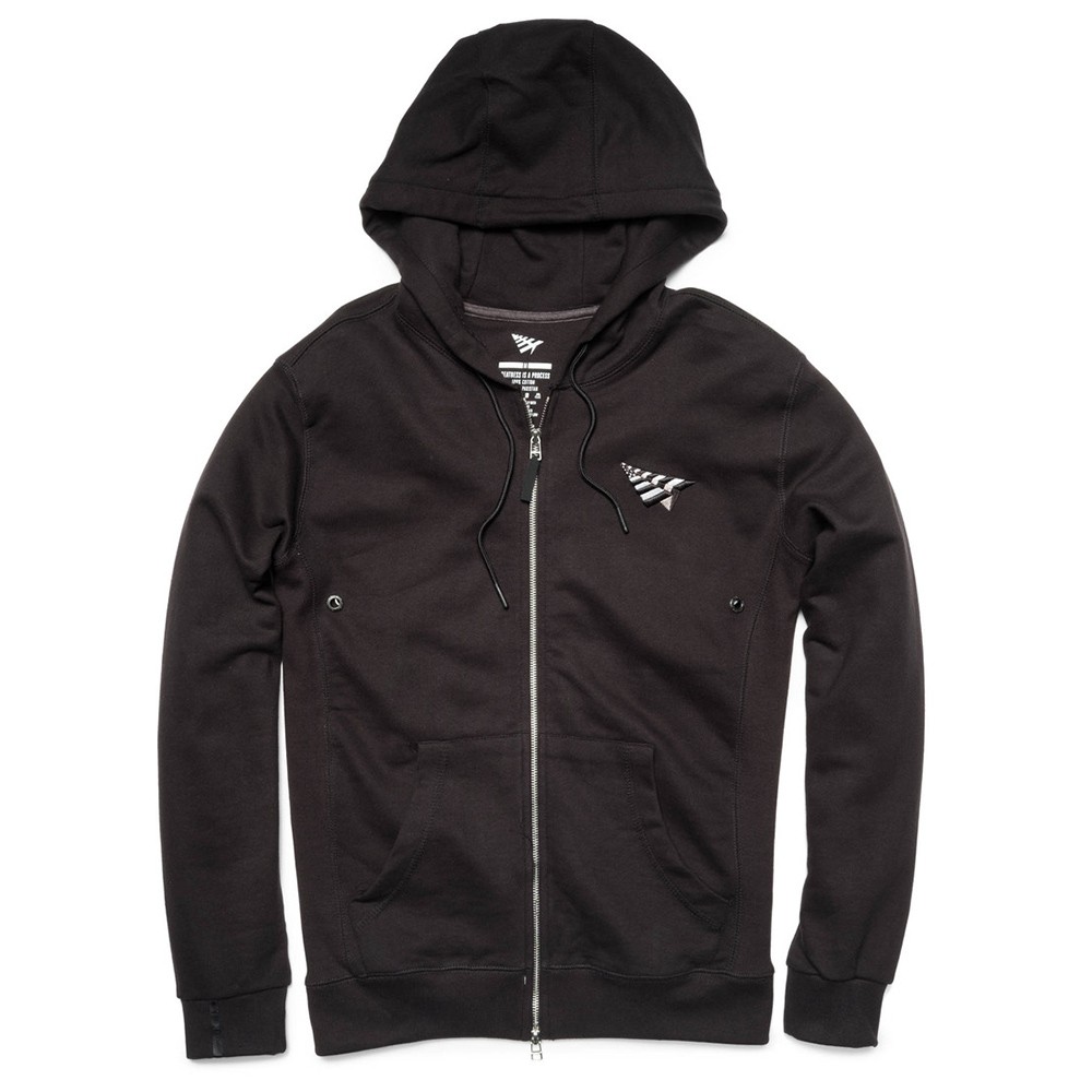 Paper Planes Men Plane Zip Up Hoody (black)
