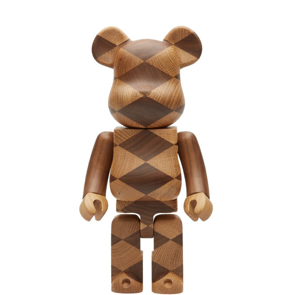 Medicom Karimoku Woven 400% Bearbrick Figure (brown)