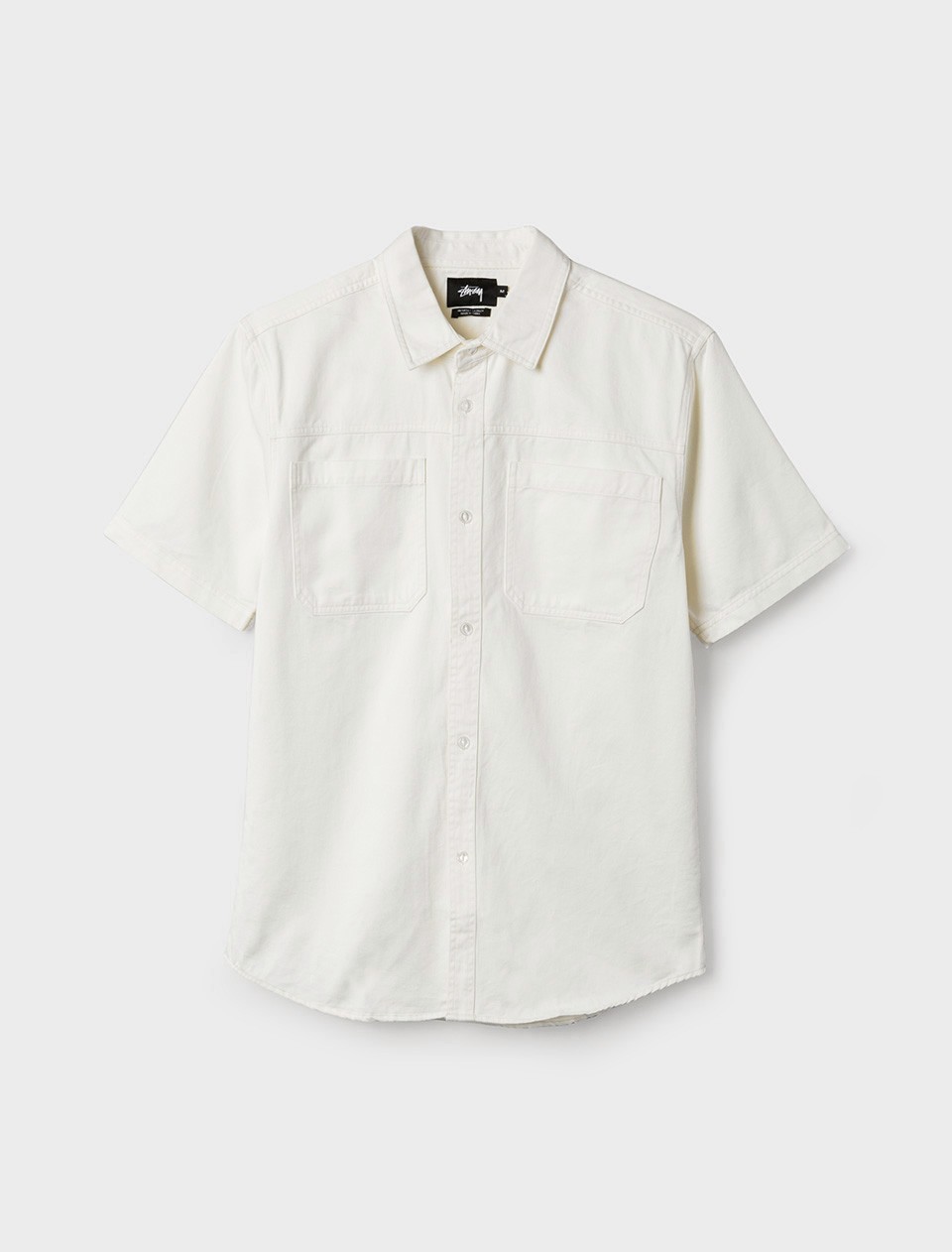 Stussy Men Big Pocket Denim Shirt (white / natural)