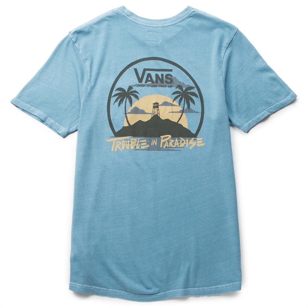 Vans Men Troubled Pocket Tee (blue / larkspur)