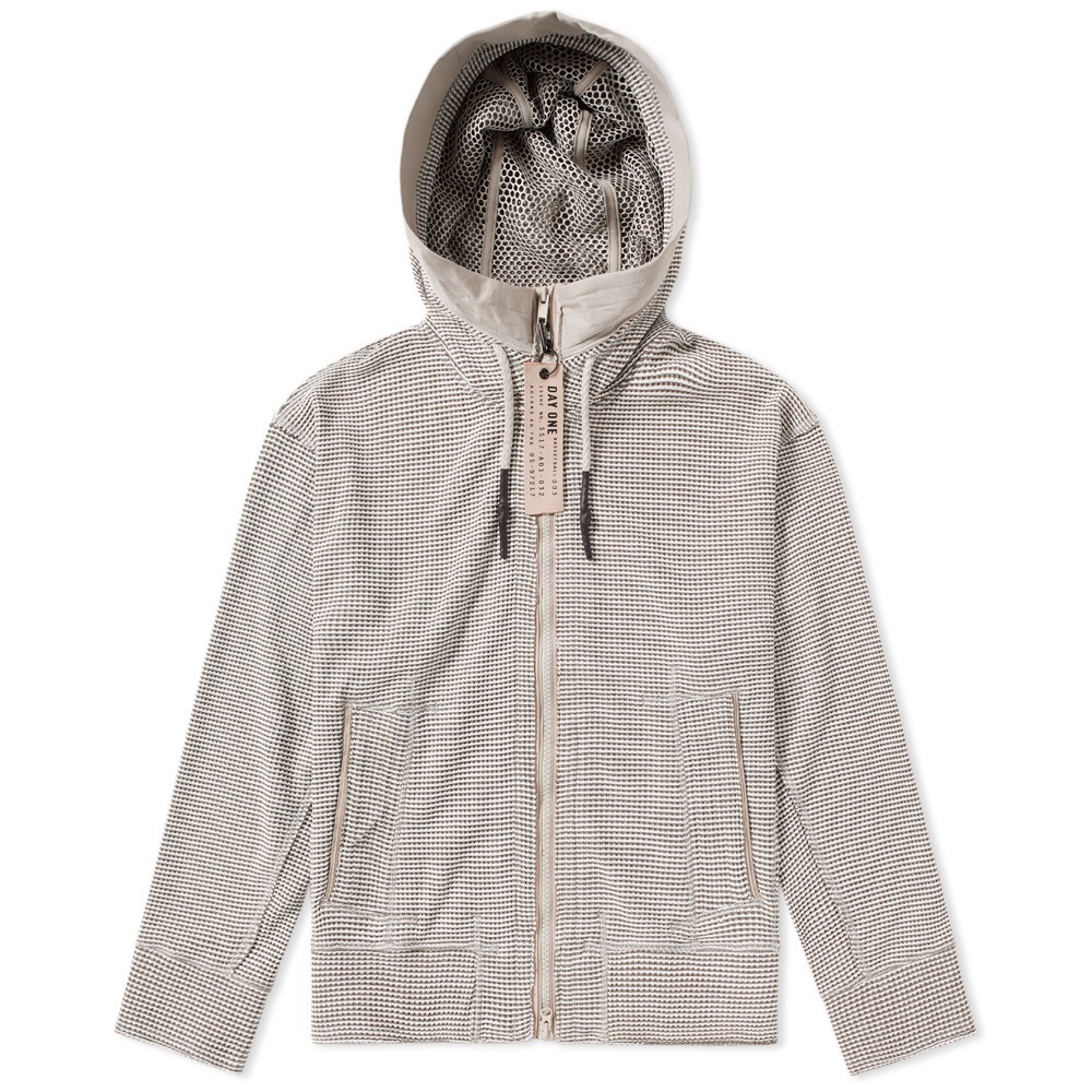 Adidas Consortium Day One Men Waffle Hooded Tracktop Jacket (brown / clear brown)