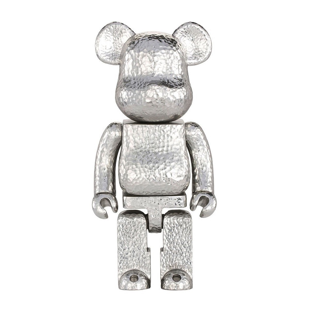 Medicom Royal Selangor 400% Bearbrick Figure (silver)