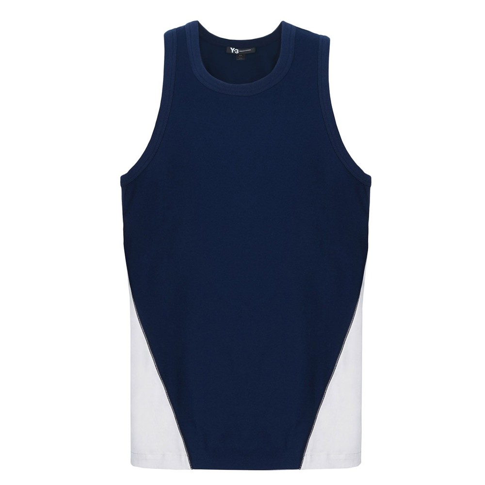 Adidas Y-3 x James Harden Men Sateen Mix Tank Top (navy / night indigo / champagne)