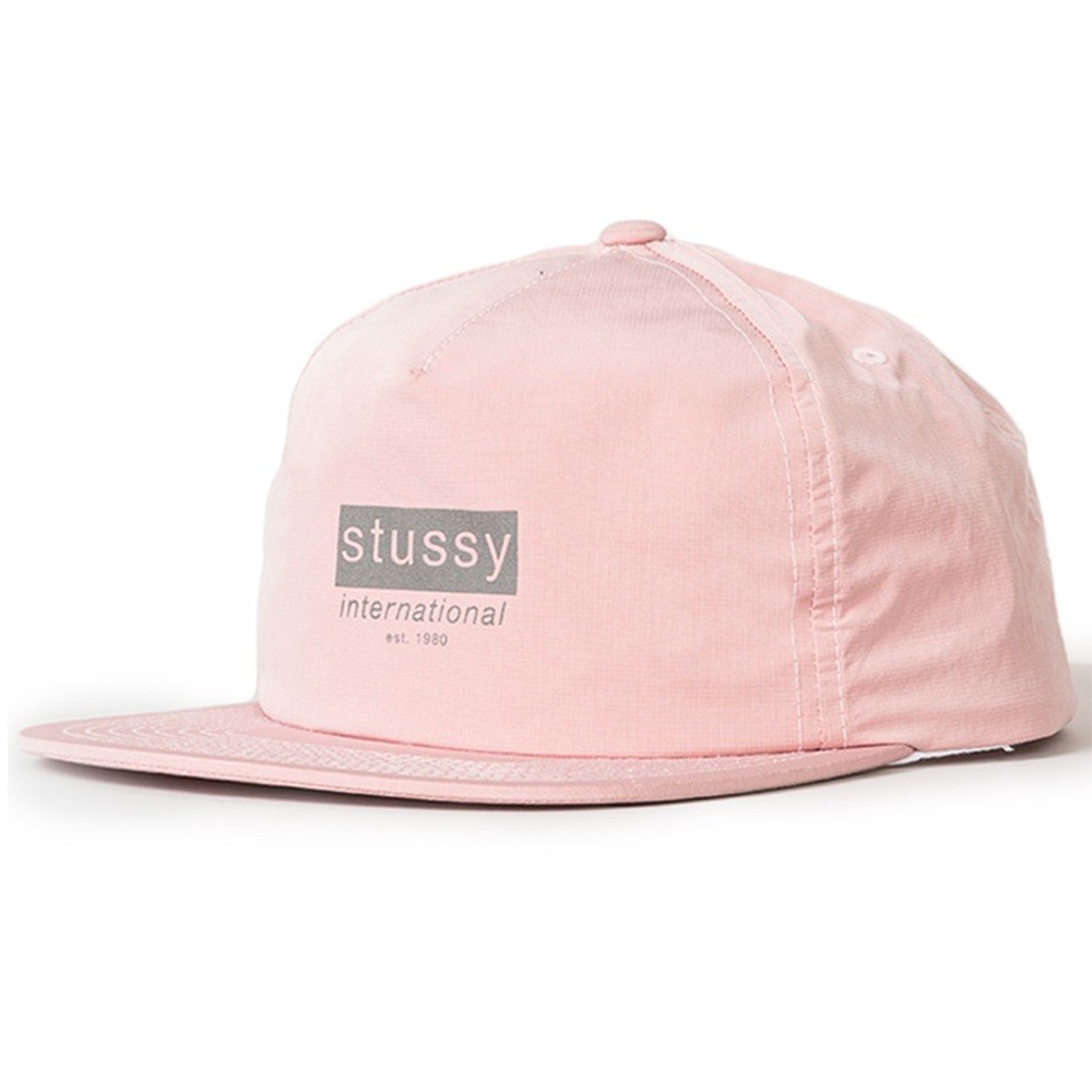 Stussy Reflective Tape Cap (pink)