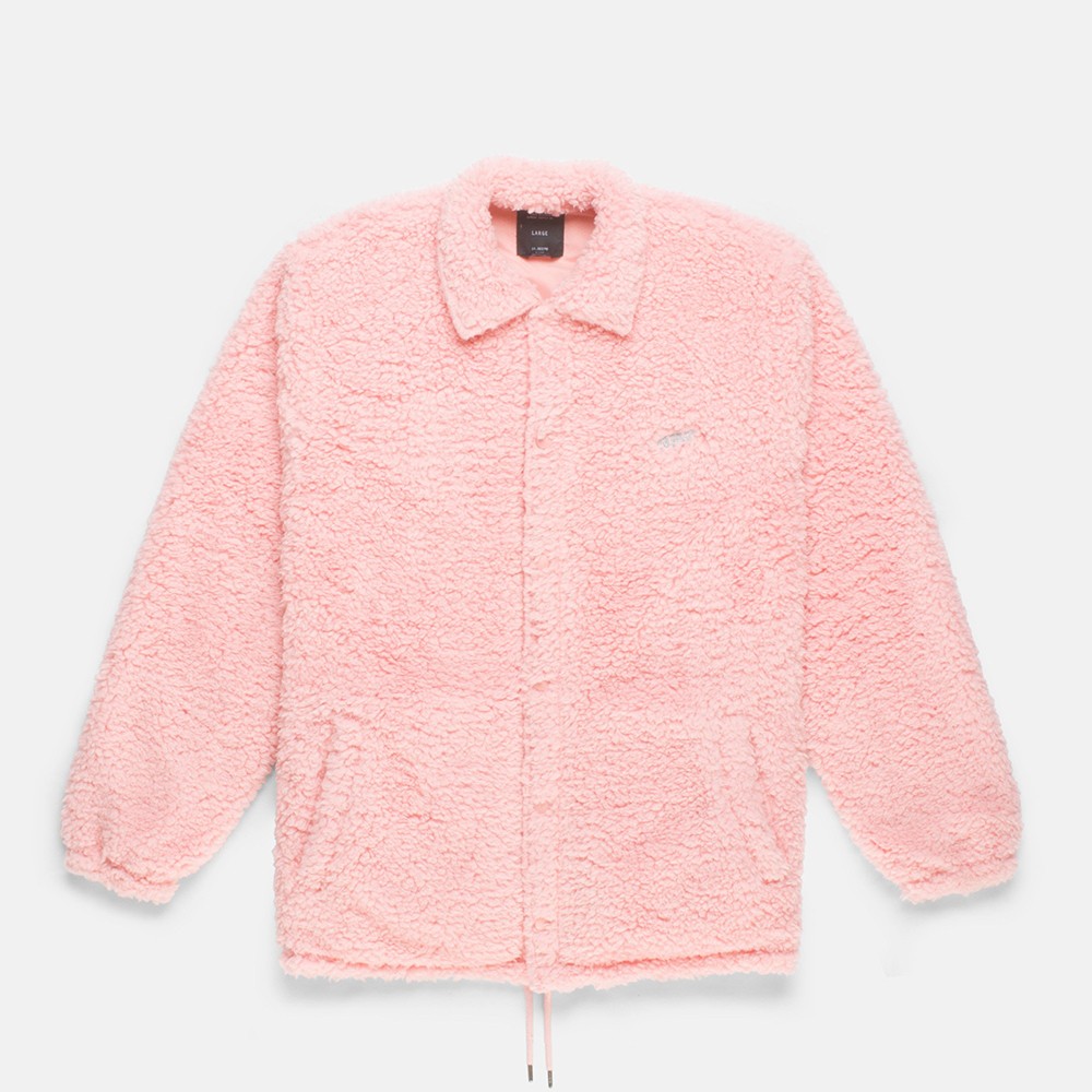 10 Deep Men Poodle Fleece Jacket (pink)