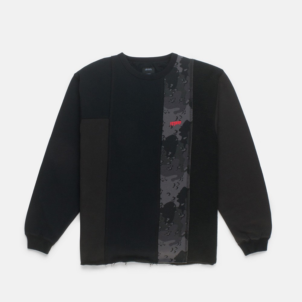 10 Deep Men Unification Chopped Crewneck Sweater (black)