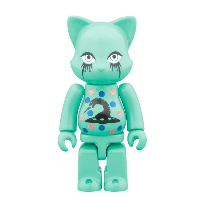 Medicom Without Love Cyber New New With Okitsu Shiranami 100% Nyabrick Figure (teal)