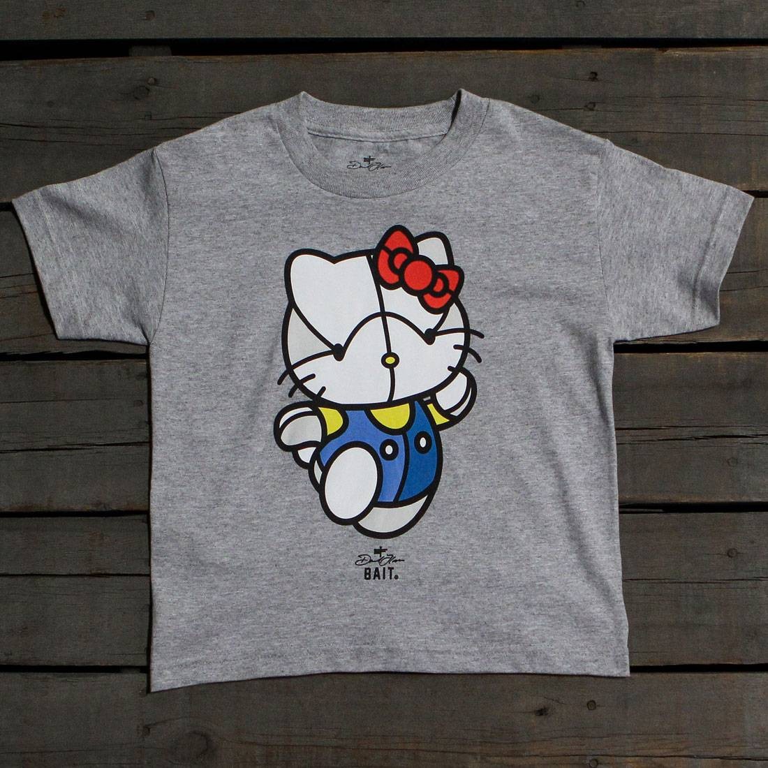 BAIT x David Flores Hello Kitty Youth Tee (gray / heather grey)