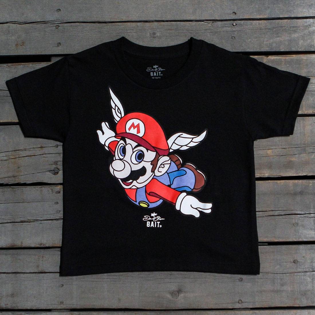 BAIT x David Flores Mario Youth Tee (black)