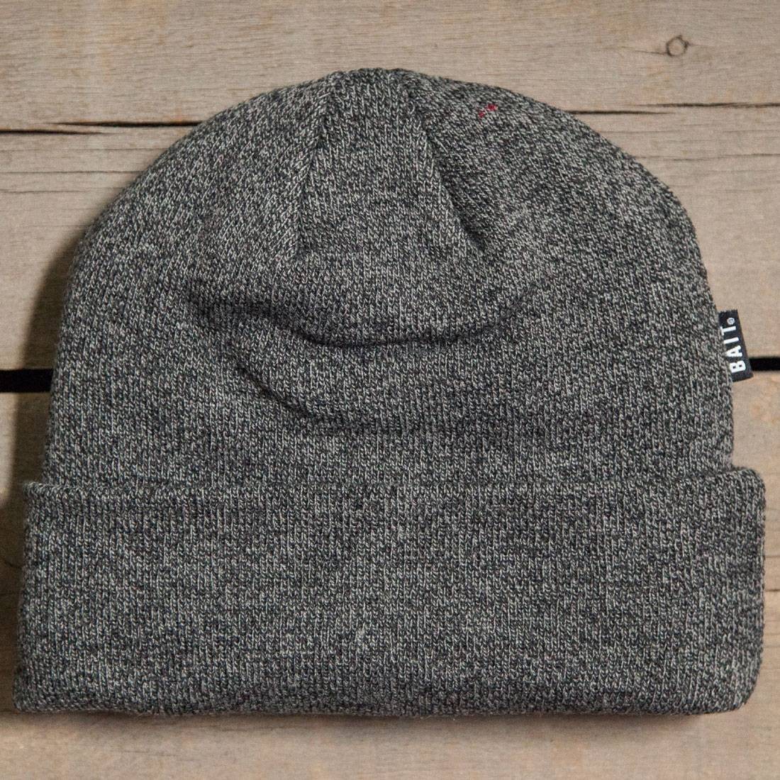 BAIT Folded Beanie (heather black / black)