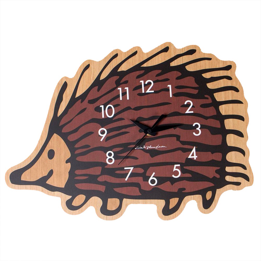 Medicom x Karimoku x SYNC x Lisa Larson Hedgehog Wall Clock (brown)