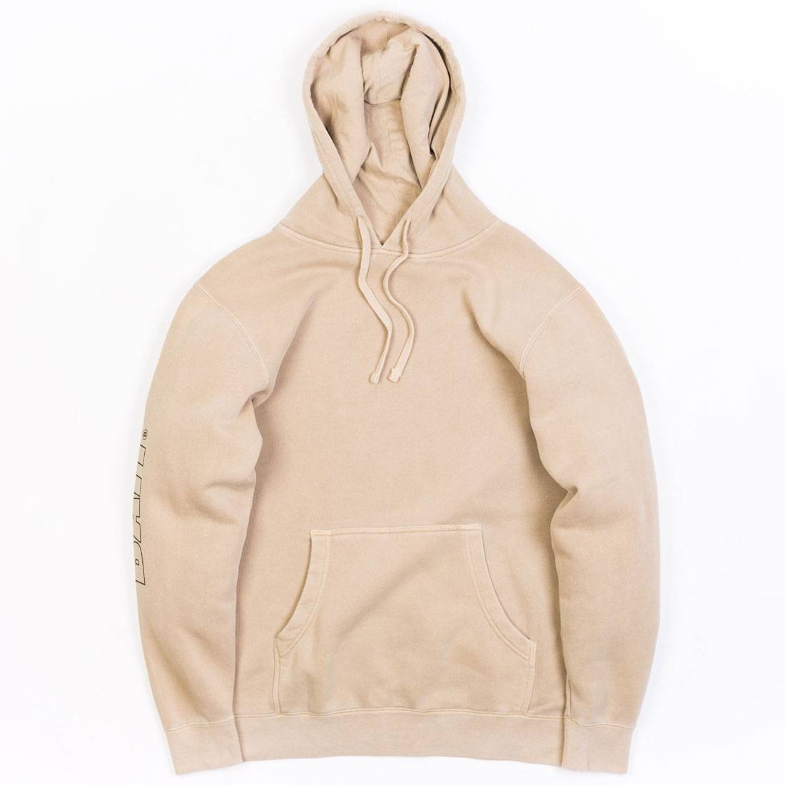 BAIT Men Pigment Dyed Hoody (khaki / sandstone)
