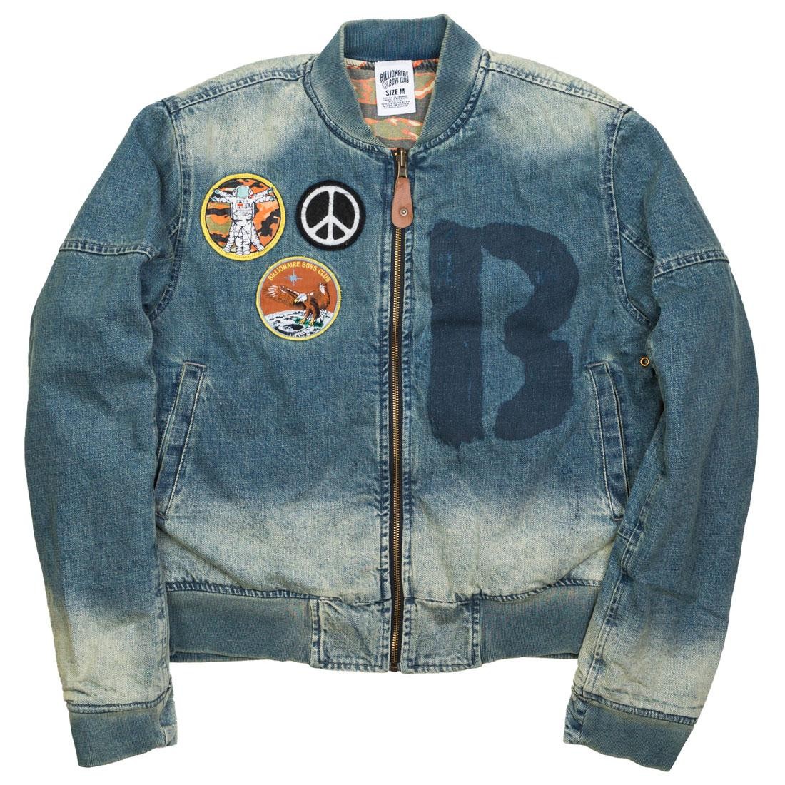 Billionaire Boys Club Men BB Rouge Reversible Jacket (blue / denim / brown)