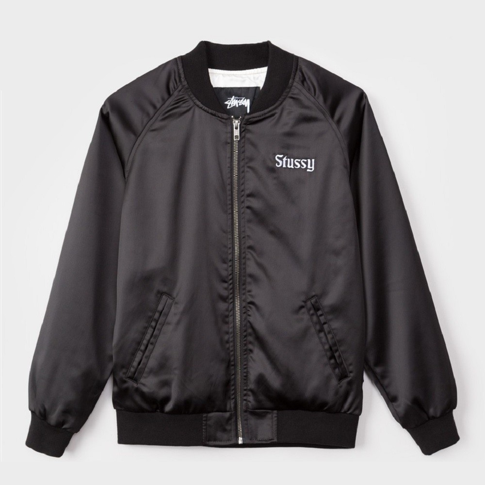 Stussy Women California Satin Jacket (black)