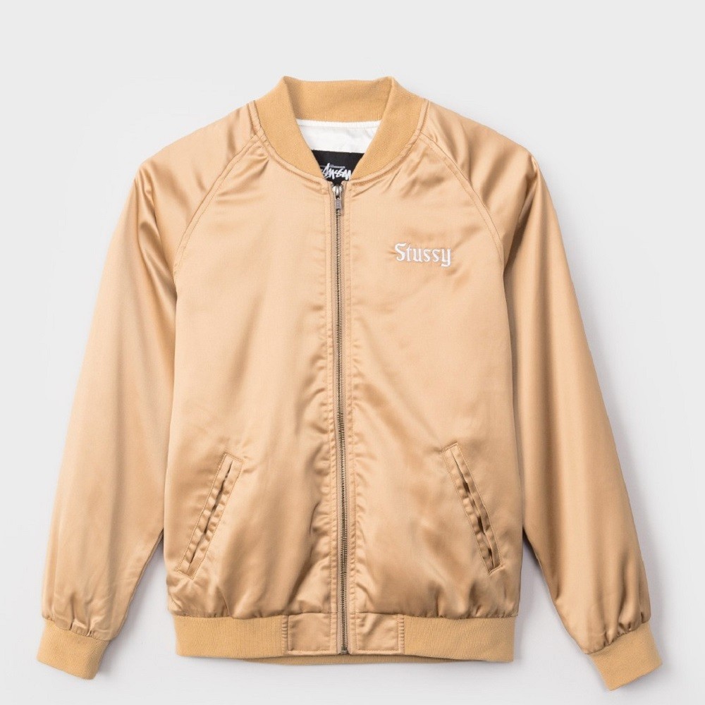 Stussy Women California Satin Jacket (gold)