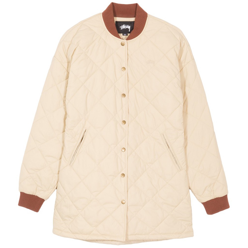 Stussy Women Barriers Quilted Jacket (beige / taupe)