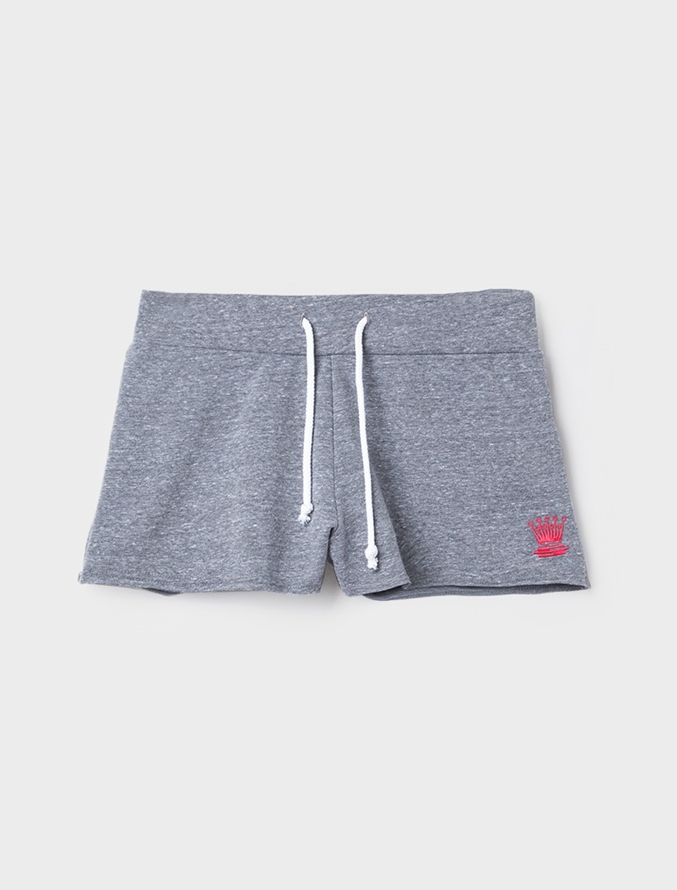 Stussy Women S Crown Embroidered Terry Shorts (gray / heather)
