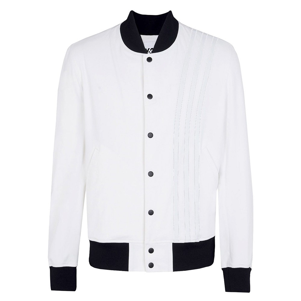 Adidas Y-3 Men PU Bomber Jacket (white / black)