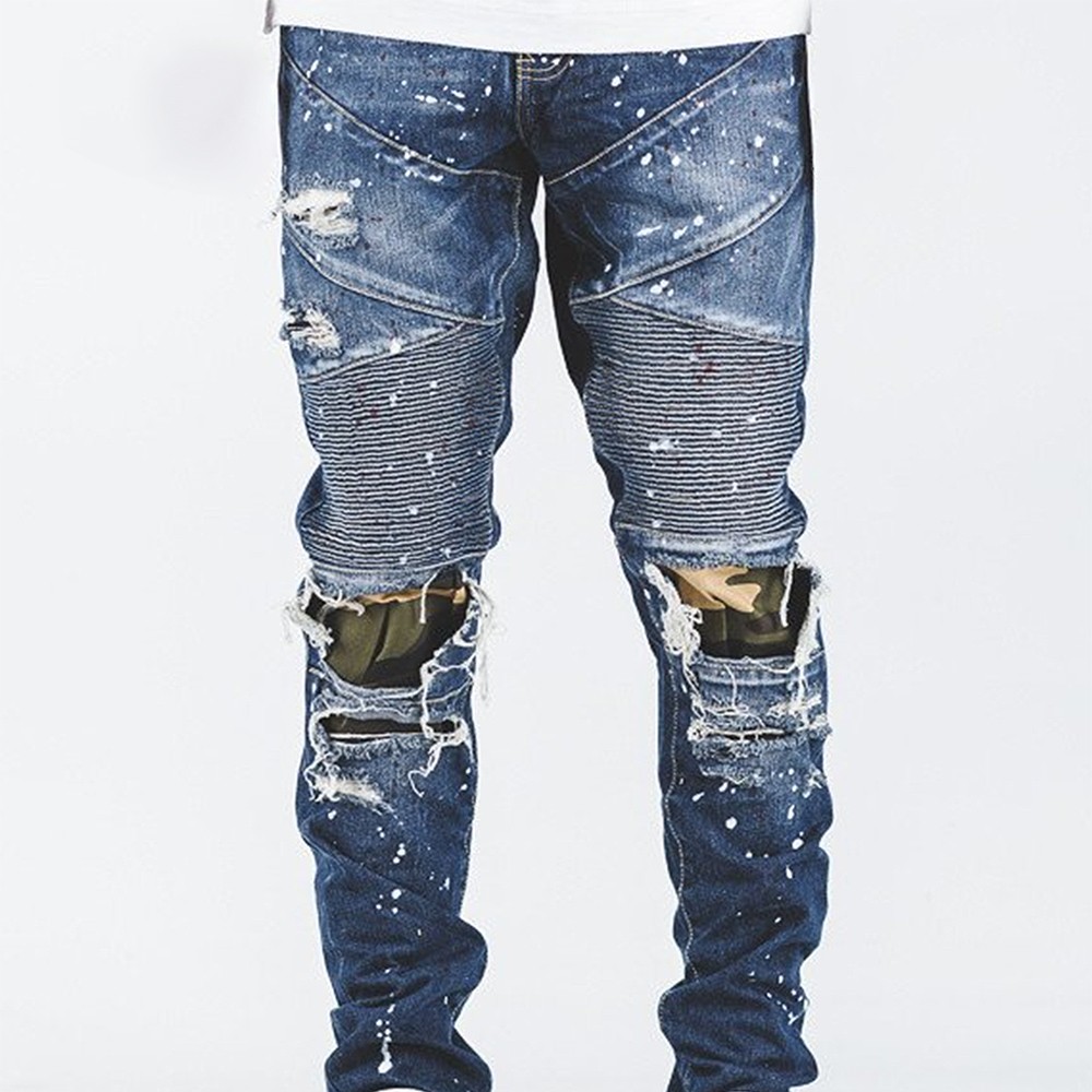 Embellish NYC Men Bad Biker Jeans (blue / vintage)