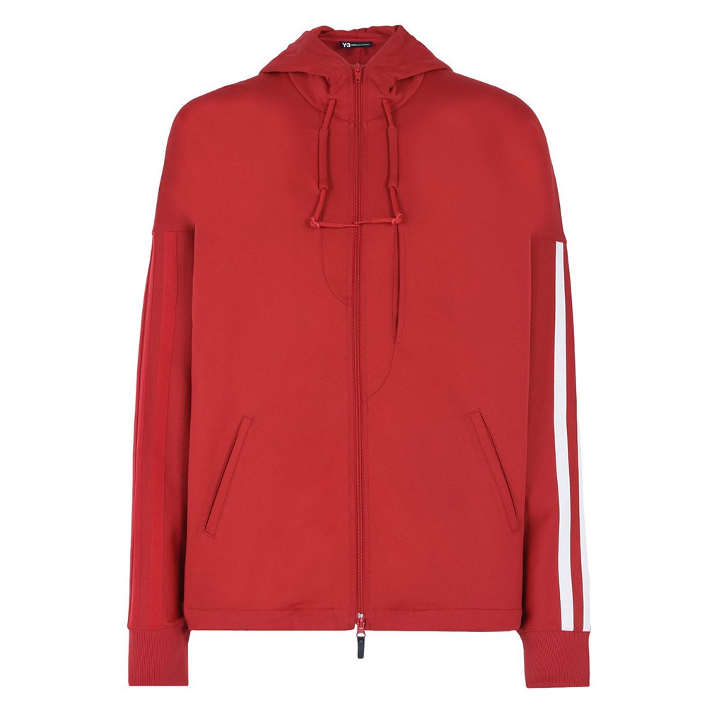 Adidas Y-3 Men 3-Stripes Hoody (red / chili pepper / undyed)
