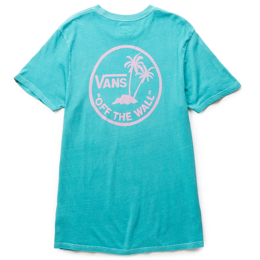 Vans Men Vintage Mini Palm Tee (blue / rose tan)