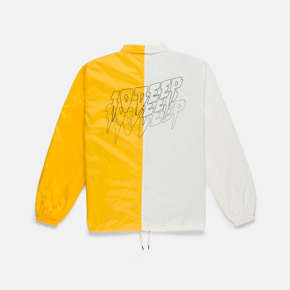 10 Deep Men Split Sound And Fury Jacket (yellow / white)