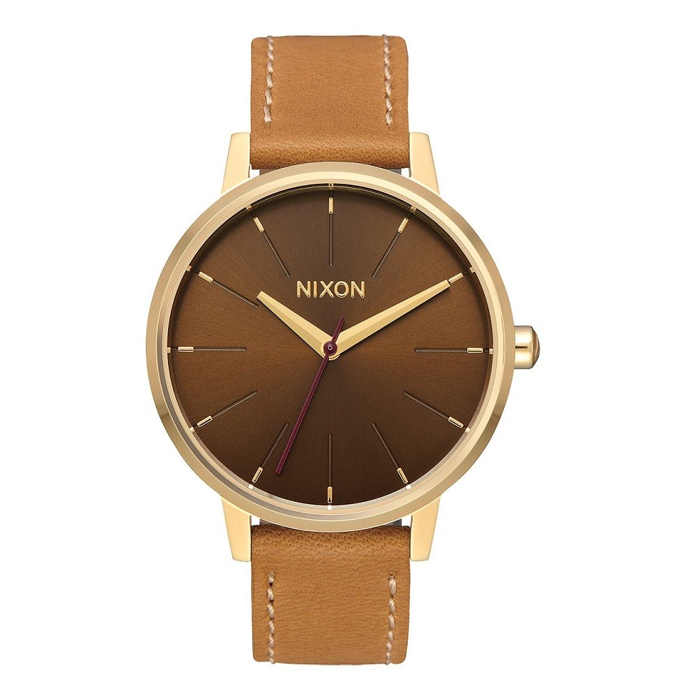 Nixon Kensington Leather Watch (gold / manu)