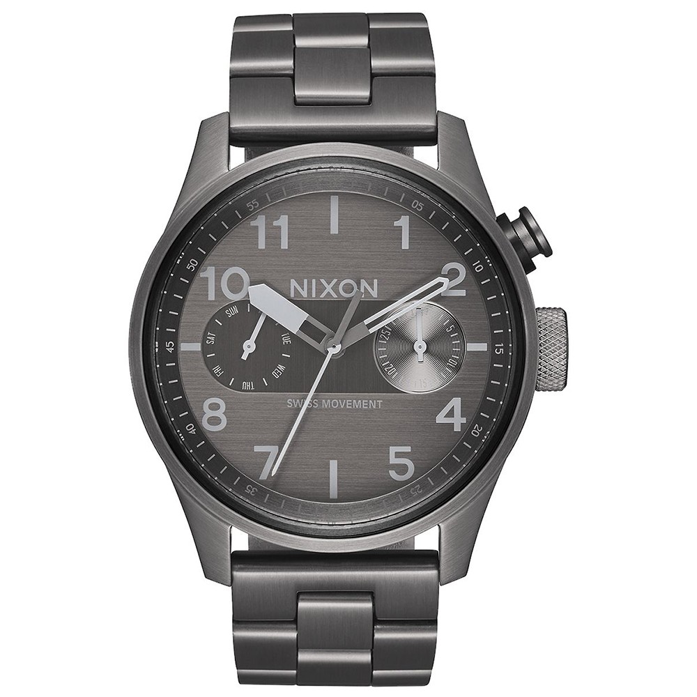 Nixon Safari Deluxe Watch (gray / gunmetal)